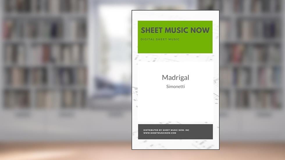 Madrigal, written by Simonetti