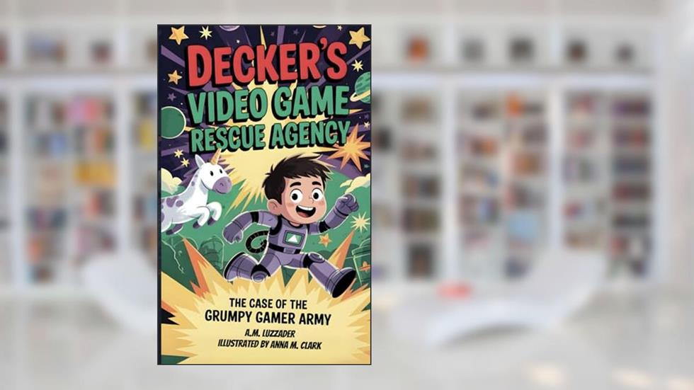 Decker's Video Game Rescue Agency: The Case of the Grumpy Gamer Army, written by A.M. Luzzader