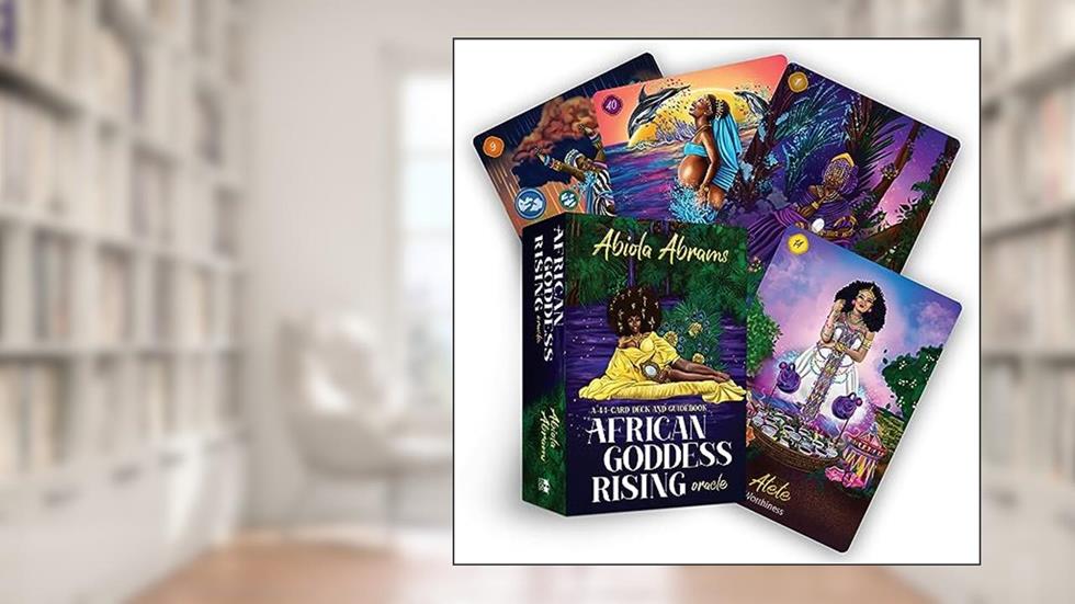 African Goddess Rising Oracle: A 44-Card Deck and Guidebook, written by Abiola Abrams
