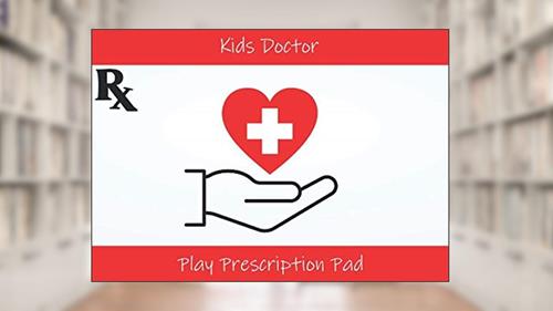 Cover from Kids Doctor Play Prescription Pad: 126 Pages / Red Heart Design, written by Pepper Seed Prints