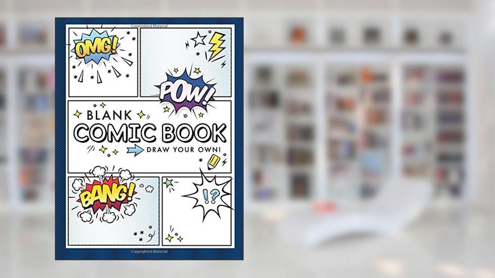 Blank Comic Book (Draw Your Own Comics): A Large Notebook and Sketchbook for Kids and Adults to Draw Comics and Journal, written by Lux Reads
