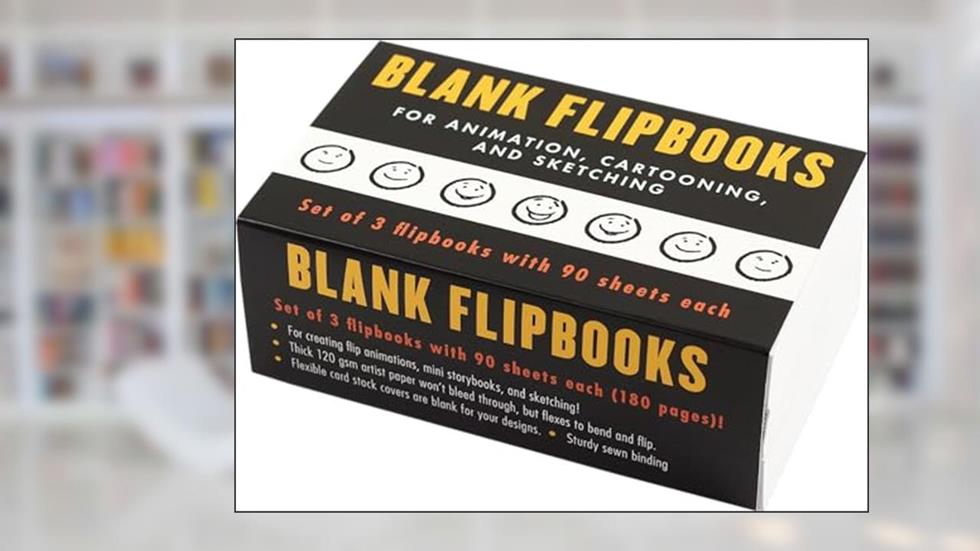Blank Flipbooks (3-pack) - Great for animation, sketching, and cartoon creation. White cover can be designed!, written by Peter Pauper Press