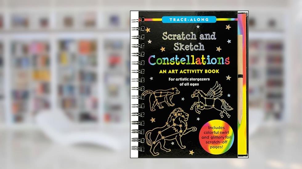 Constellations Scratch & Sketch (Art, Activity Kit) (Trace-Along Scratch and Sketch), written by Peter Pauper Press