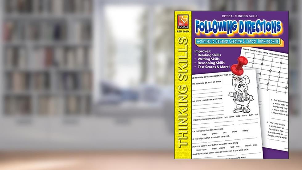 Critical Thinking Skills: Following Directions | Reproducible Activity Book, written by Ellie Weiler
