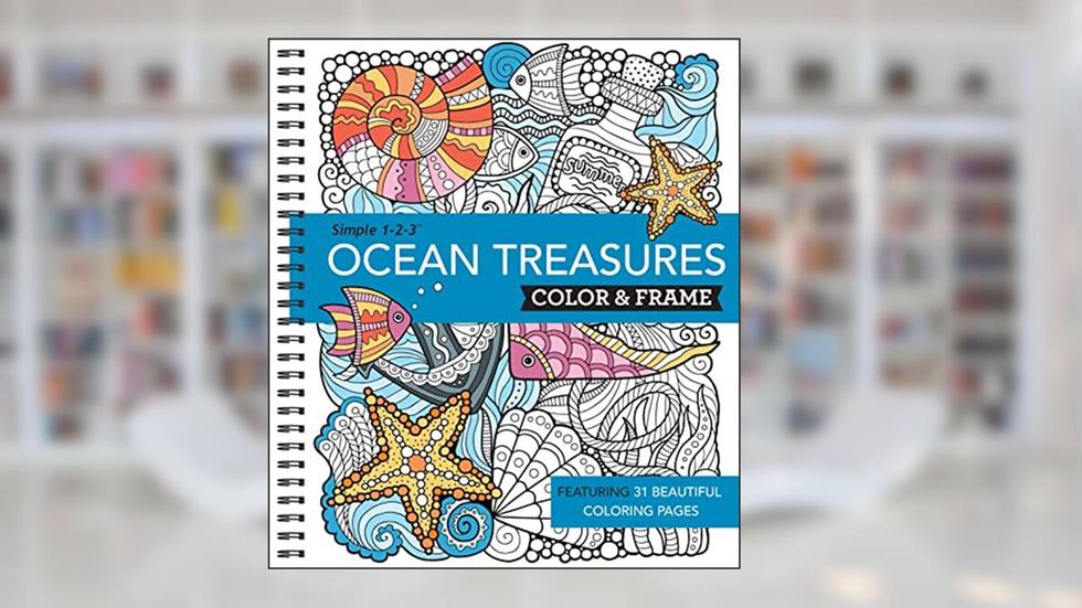 Color & Frame - Ocean Treasures (Adult Coloring Book), written by New Seasons; Publications International Ltd.