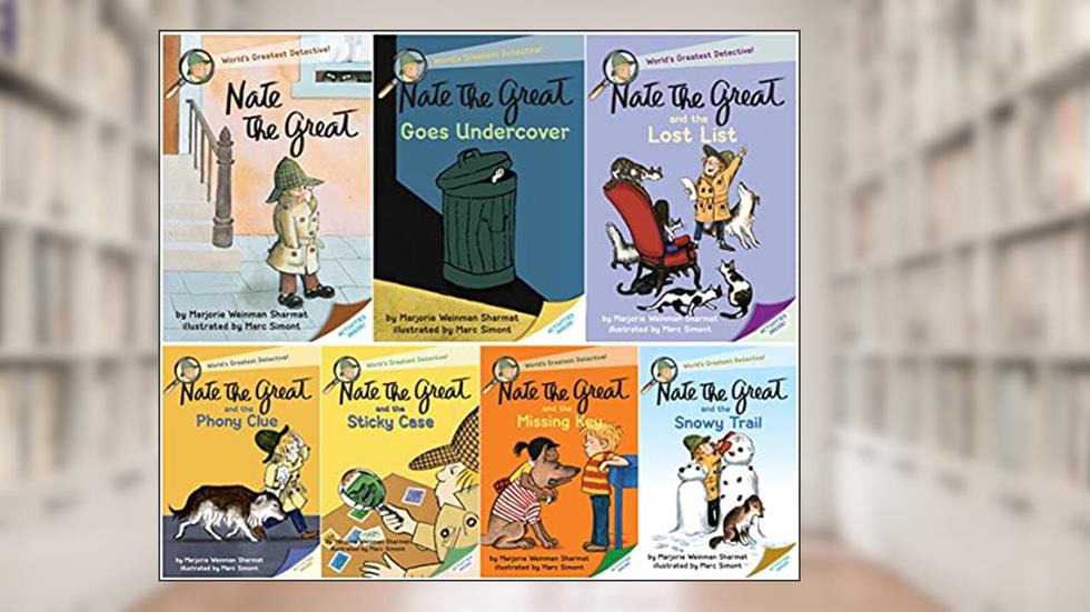 Nate the Great Books SET I (7 Books): Book 1 - Book 7, written by Marjorie Weinman Sharmat