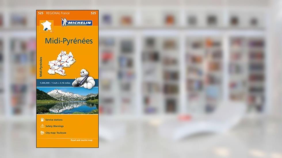 Michelin Regional Maps: France: Midi-Pyrénées Map 525, written by Michelin