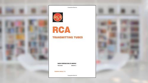 Cover from RCA Transmitting Tubes, written by N. J. Harrison