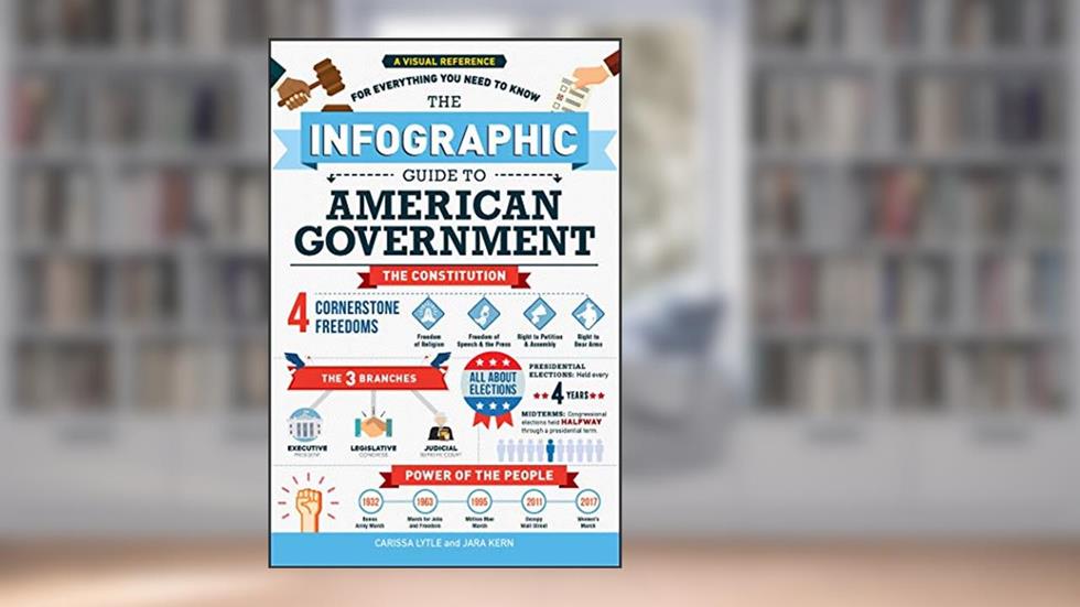 The Infographic Guide to American Government: A Visual Reference for Everything You Need to Know (Infographic Guide Series), written by Carissa Lytle; Jara Kern