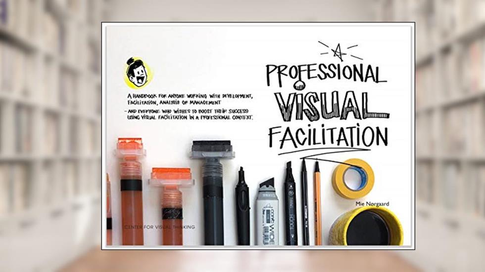 Professional Visual Facilitation: A handbook for anyone working with development, facilitation, analysis or management, written by Mie Nørgaard