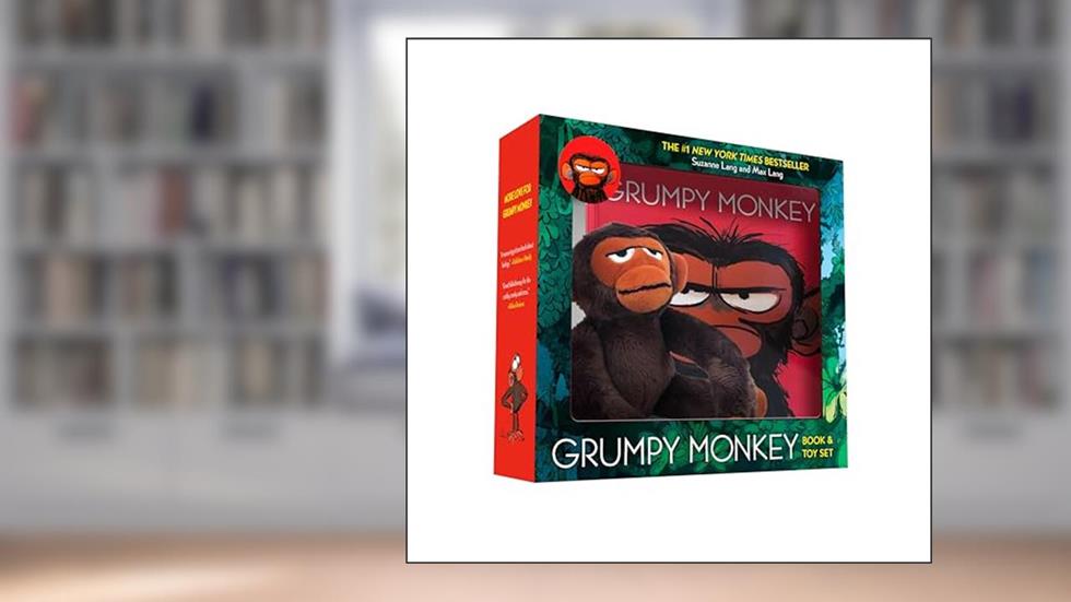 Grumpy Monkey Book and Toy Set, written by Suzanne Lang