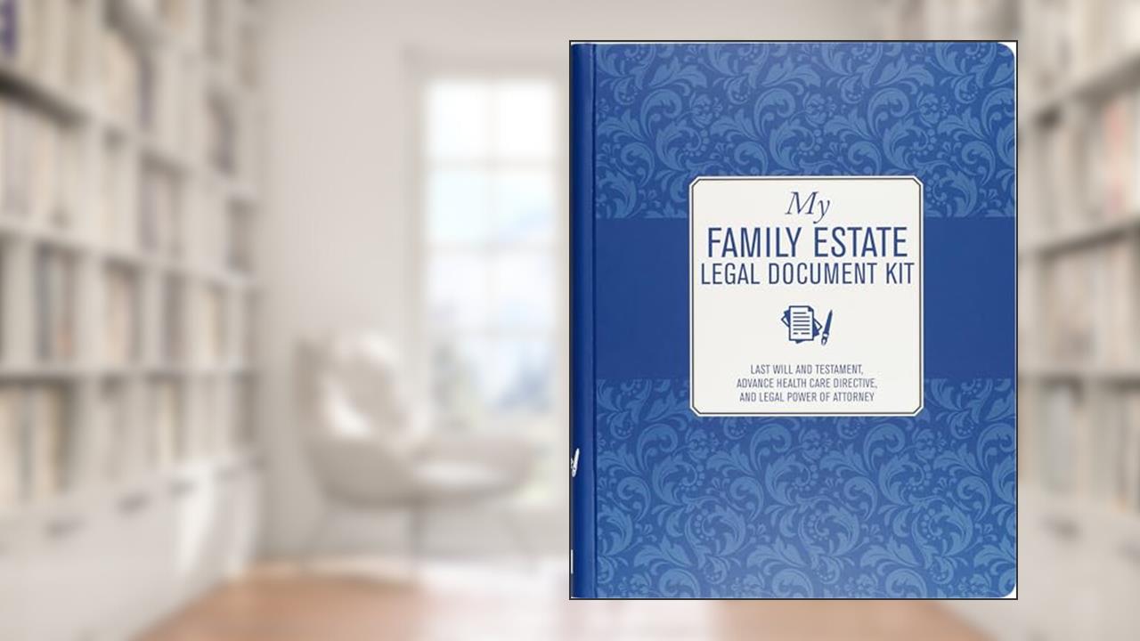 My Family Estate Legal Document Kit (includes Last Will and Testament, Health Care Proxy, and Legal Power of Attorney), written by Peter Pauper Press