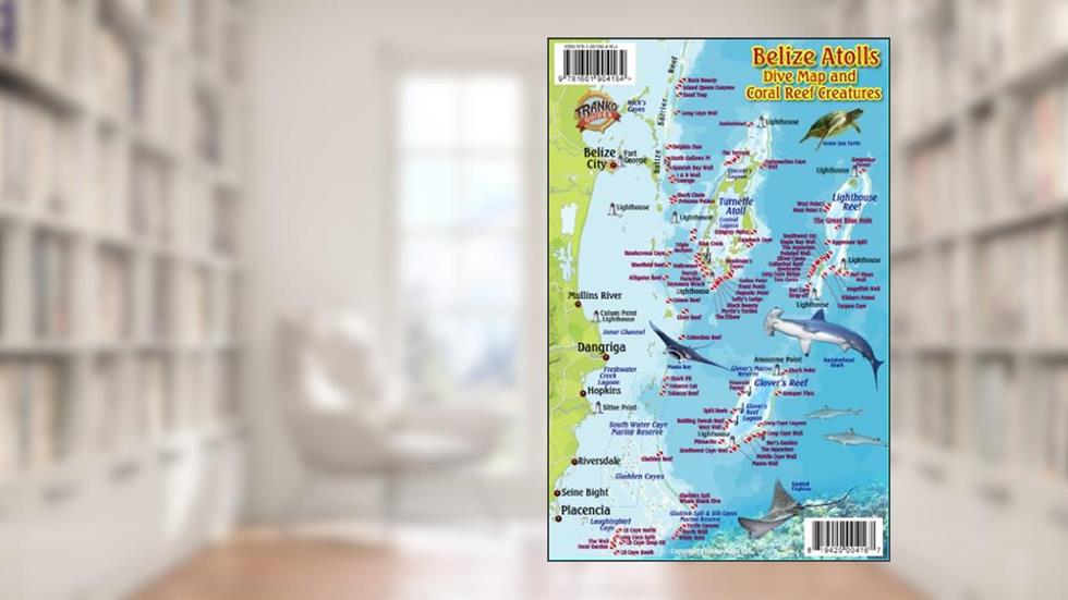 Belize Atolls Dive Map & Reef Creatures Waterproof Fish Card, written by Franko Maps Ltd.