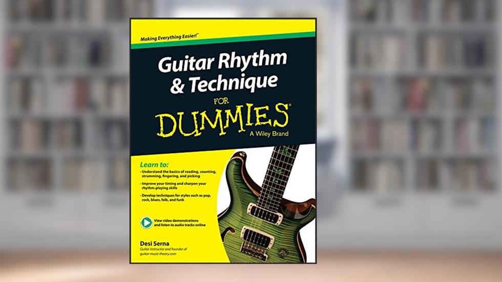 Guitar Rhythm and Techniques For Dummies: Book + Online Video and Audio Instruction, written by Desi Serna