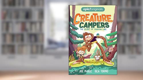 Cover from The Secret of Shadow Lake (Creature Campers Book 1), written by Joe McGee