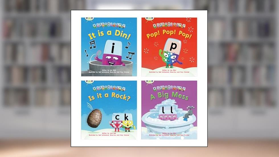 Learn to Read at Home with Bug Club Phonics Alphablocks: Phase 2 - Reception Term 1 (4 fiction books) Pack A (Phonics Bug), written by Jack Bell