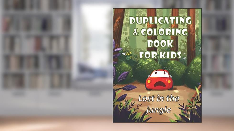 Duplicating and coloring book for kids - Lost in the jungle, written by NEA Publishing