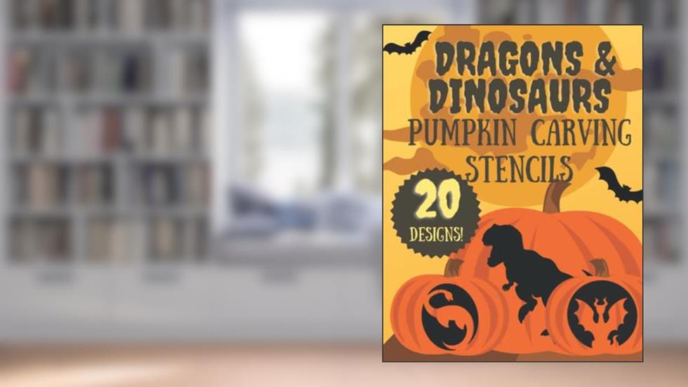 Dragon and Dinosaur Halloween Pumpkin Carving Stencils: 20 Unique Jack O'Lantern Carving Template Patterns For Kids and Adults, written by KSG Press