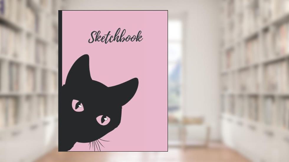 Peeking Black Cat Sketchbook: A Pink Drawing Pad for Artists of All Ages and Skill Levels, written by KSG Press