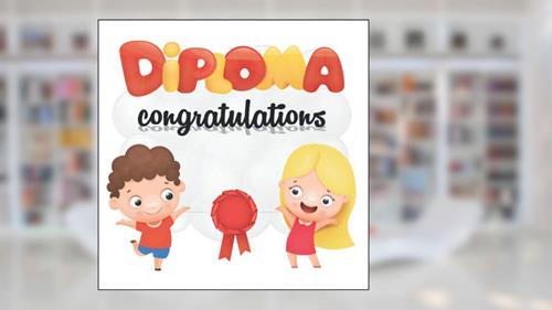 Cover from Diploma Congratulations Guest Book With For Kids: Congratulatory Message Book Wishes And Pages For Photo Size 8.5 x 8.5 Inc, written by KSG KOSAGO