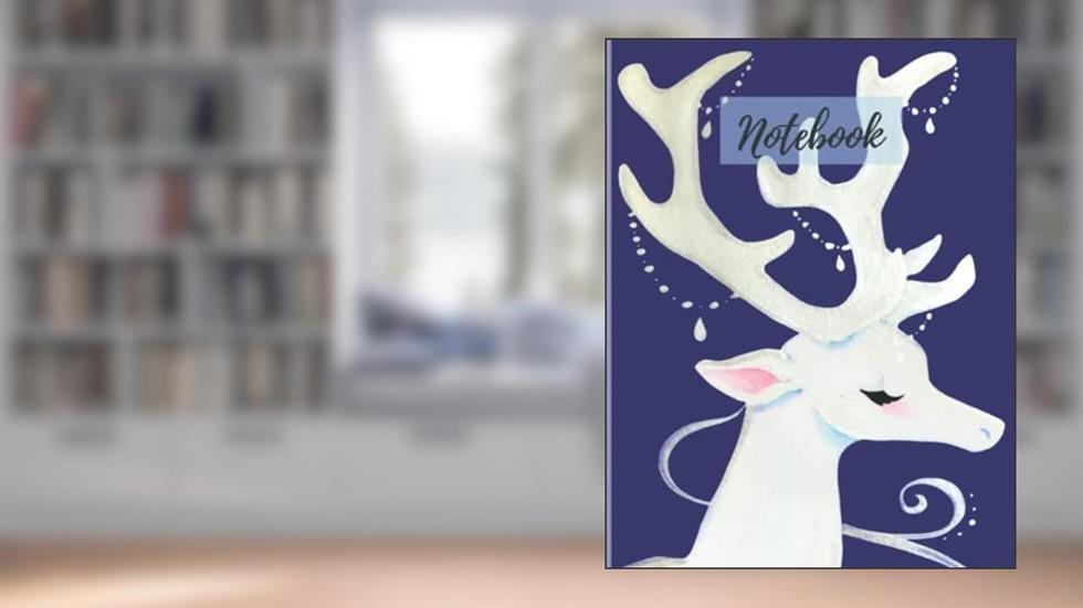Winter Silver Stag Notebook: An 8.5 x 11 Notebook for Writing, Journaling, and Note Taking, written by KSG Press