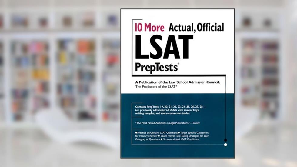 10 More Actual, Official LSAT PrepTests (Lsat Series), written by Law School Admission Council
