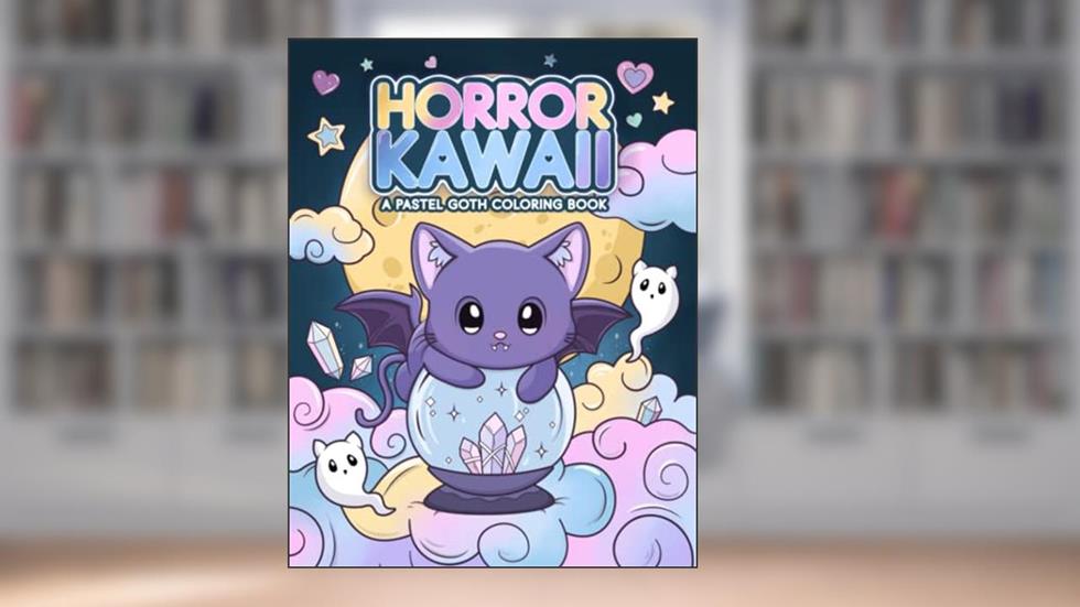 Horror Kawaii: A Pastel Goth Coloring Book: Cute & Creepy Gothic Chibi Coloring Pages For Adults, written by Mia Momoko