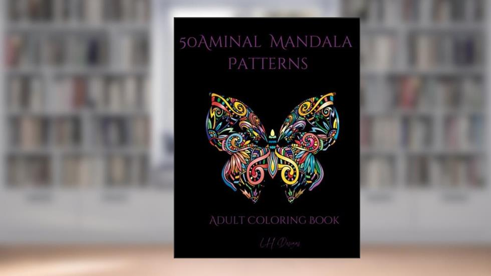 50 Beautiful Animal Mandalas: Adult Coloring Book, written by Lynfa Halligan