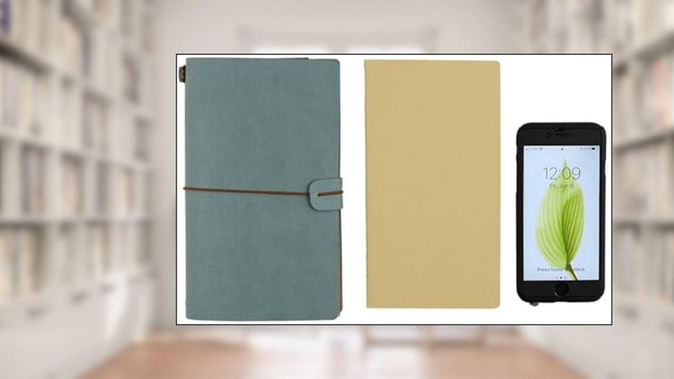 Voyager Refillable Notebook - Light Blue (Traveler's Journal, Planner, Notebook), written by Peter Pauper Press