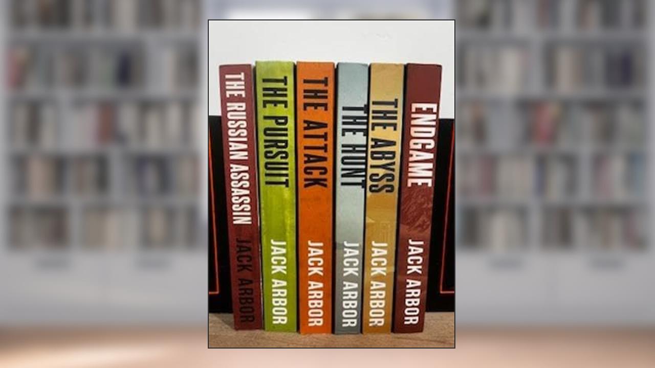 Jack Arbor Russian Assassin Max Austin Thriller Book Set: The Russian Assassin; The Pursuit; The Attack; and The Hunt, written by Jack Arbor