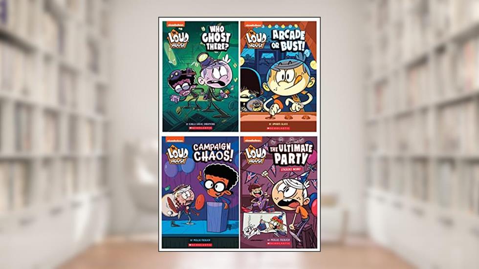 Loud House Series 4 Books Set, written by Amaris Glass; Mollie Freilich