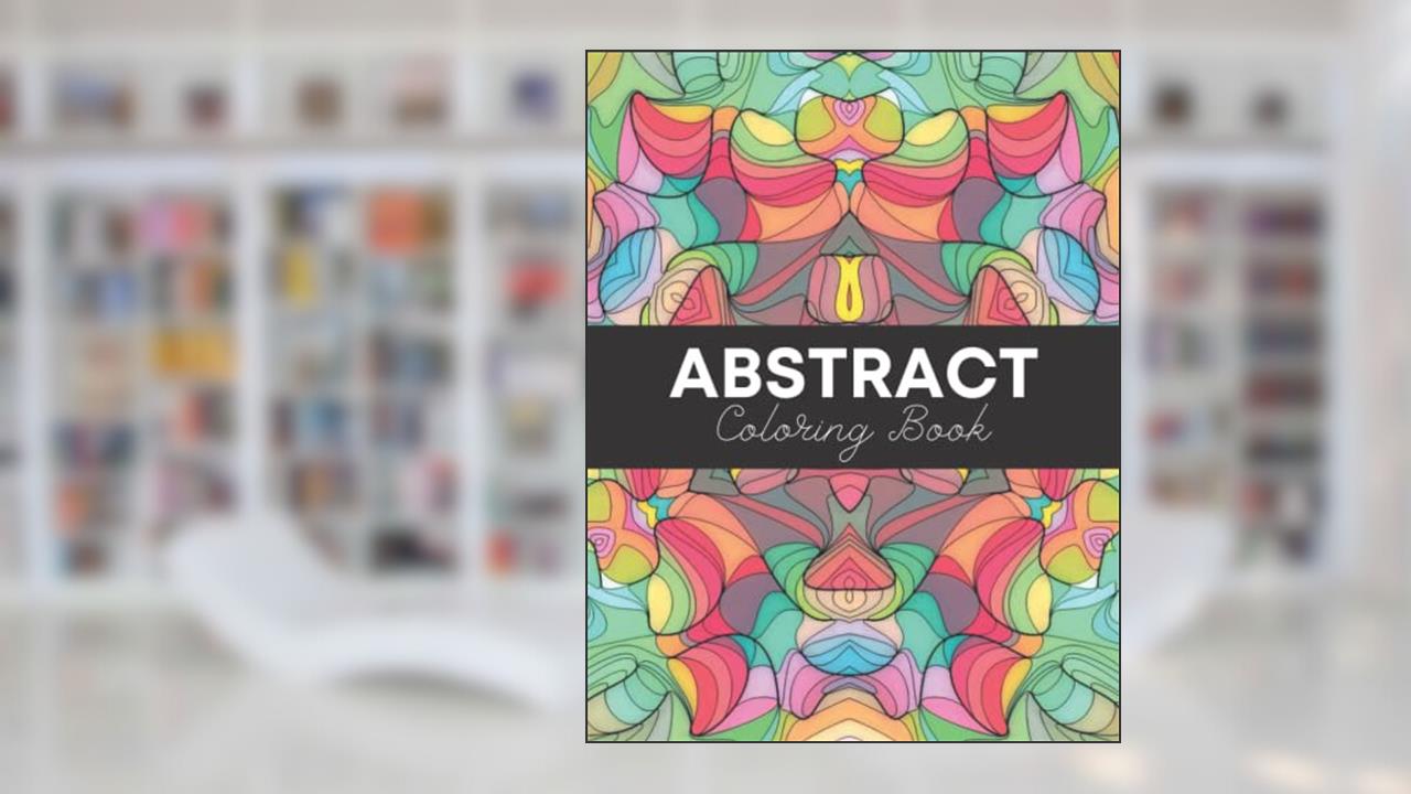 50 Uniqe Abstract Design Adults Coloring Book: Stress Relief Activity Book - One Sided 100 Pages, written by HYGE Press