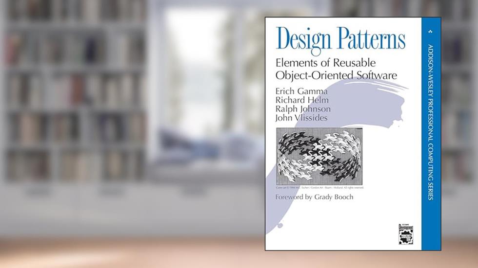 Design Patterns: Elements of Reusable Object-Oriented Software, written by Erich Gamma; Richard Helm; Ralph Johnson; John Vlissides