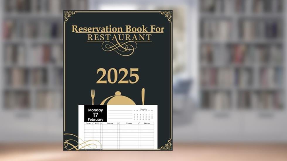 Reservation Book For Restaurant 2025: A Year-Round Planner for Effortlessly Recording and Organizing Dining Appointments, written by Kathleen Robert