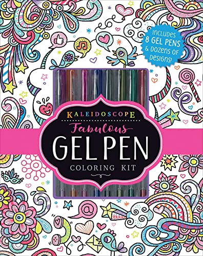 Read Kaleidoscope: Fabulous Gel Pen Coloring Kit: Includes 8 Gel Pens and Dozens of Designs!, written by Editors of Silver Dolphin Books