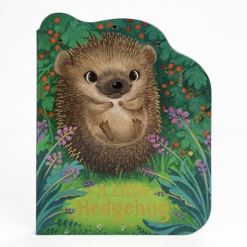 Read A Little Hedgehog - Animal Shaped Board Book, written by Rosalee Wren; Cottage Door Press