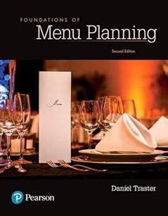 Foundations of Menu Planning (What's New in Culinary & Hospitality), written by Daniel Traster