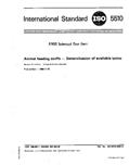Read ISO 5510:1984, Animal feeding stuffs - Determination of available lysine, written by International Organization for Standardization