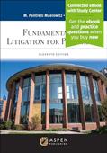 Read Fundamentals of Litigation for Paralegals 11E [Connected eBook with Study Center](Aspen Paralegal), written by Marlene Pontrelli Maerowitz; Thomas A. Mauet
