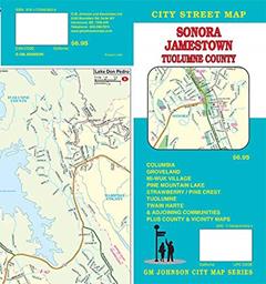 Sonora / Tuolumne County / Twain Harte, California Street Map, written by GM Johnson