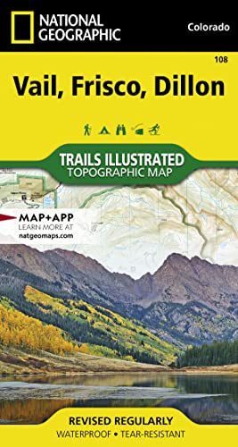 Read Vail, Frisco, Dillon Map (National Geographic Trails Illustrated Map, 108), written by National Geographic Maps - Trails Illustrated