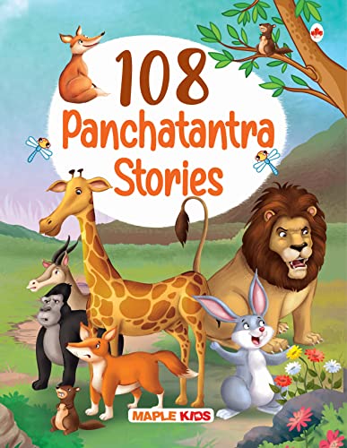 Read 108 Panchatantra Stories (Illustrated) for children, written by Vishnu Sharma; Maple Press