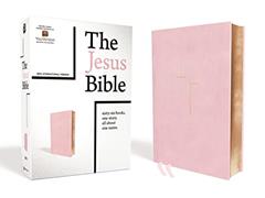 The Jesus Bible, NIV Edition, Leathersoft over Board, Pink, Comfort Print, written by Zondervan