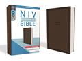 Read NIV, Value Thinline Bible, Large Print, Leathersoft, Brown, Comfort Print, written by Zondervan
