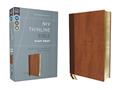 Read NIV, Thinline Bible, Giant Print, Leathersoft, Brown, Red Letter, Comfort Print, written by Zondervan