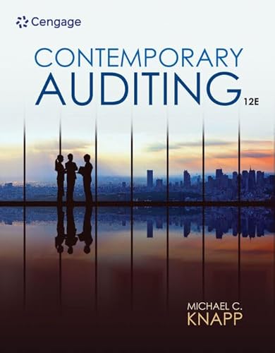 Read Contemporary Auditing, written by Michael C. Knapp