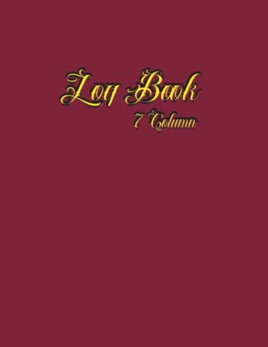 Read 7 Column Log Book for small business: Create and customise your own logbook, red cover, written by ammer must