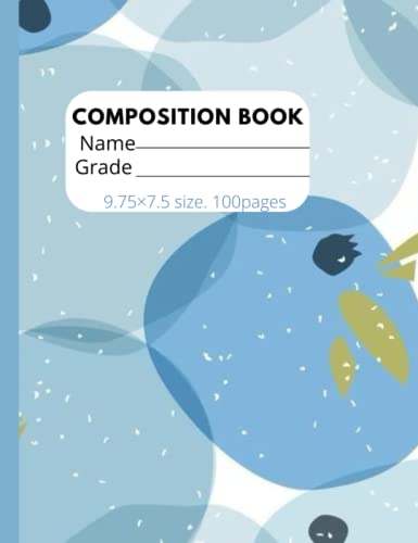 Read Composition book: sky blue, 4 quare per inches 9.75/7.5 inches, 100 pages, written by Umoru Michael