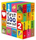 Read First 100 Board Book Box Set (3 books): First 100 Words, Numbers Colors Shapes, and First 100 Animals, written by Roger Priddy