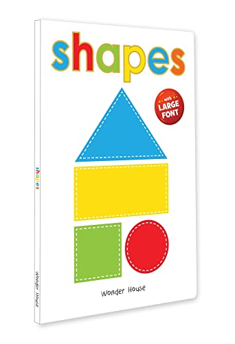 Read Shapes: Early Learning Board Book With Large Font (Big Board Books Series), written by Wonder House Books